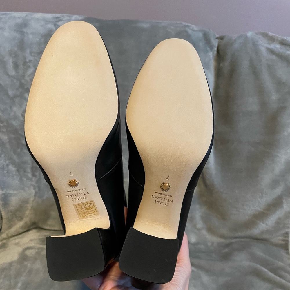 Stuart Weitzman Milla leather block heel boots. Brand New!! - Picture 5 of 7